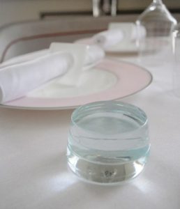 fine dining butter service small glass butter server Gordon Ramsay Doha MyGlassStudio