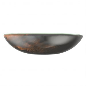 Black Fruit Bowl in Dark Gray - Welcome Amenities - 3/4 View