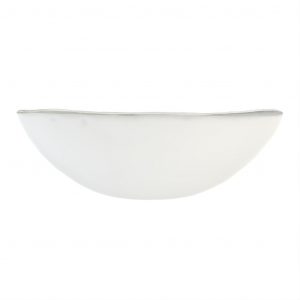 Buffet Serving Bowl in Milk White - Buffet Serveware - 3/4 View