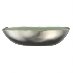 Butter Pat Dish in Platinum Silver - Bread & Butter - 3/4 View