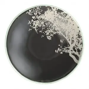 Contemporary Dinner Plate in Dark Gray - Restaurant Plates - 3/4 View