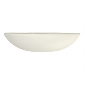 Deep Glass Bowl in Birch White - Restaurant Bowls - 3/4 View