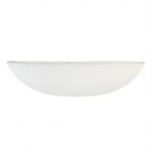 Deep Glass Bowl in Milk White - Restaurant Bowls - 3/4 View