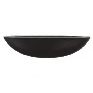 Deep Glass Bowl in Black - Restaurant Bowls - 3/4 View