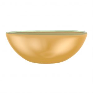 Deep Serving Bowl in Matte Gold - Buffet Serveware - 3/4 View