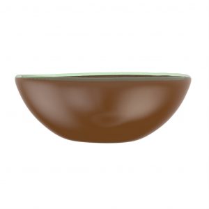 Deep Serving Bowl in Golden Brown - Buffet Serveware - 3/4 View