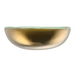 Elegant Ice Cream Bowl in Pure Gold - Restaurant Bowls - 3/4 View