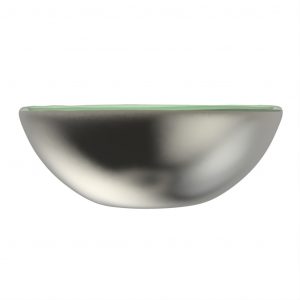 Elegant Ice Cream Bowl in Platinum Silver - Restaurant Bowls - 3/4 View
