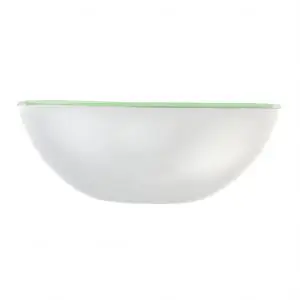 Glass Dessert Bowl in Light Silver Gray - Restaurant Bowls - 3/4 View