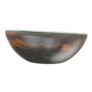 Glass Soup Bowl in Dark Gray - Restaurant Bowls - 3/4 View