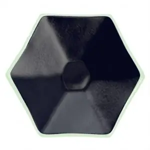 Hexagon Plate in Navy Onyx Blue - Hexagon Plates - 3/4 View