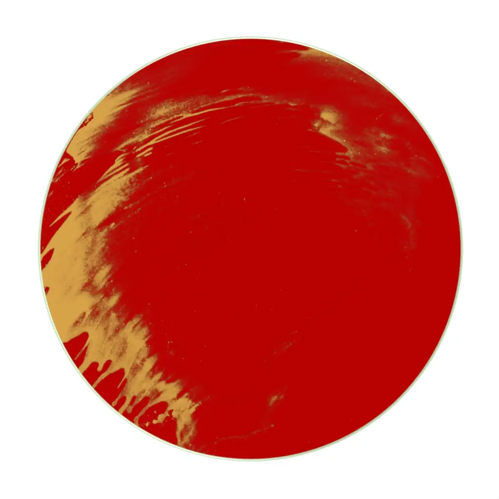 20 Inch Lazy Susan in Chinese Red - Fine Dining Tableware - 3/4 View