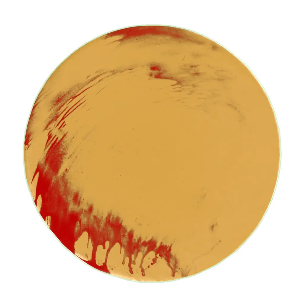 24 Inch Tabletop Lazy Susan in Matte Gold - Fine Dining Tableware - 3/4 View