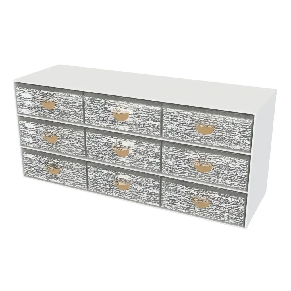 3 Tier Bento Box in Milk White - Specialty Serveware - 3/4 View
