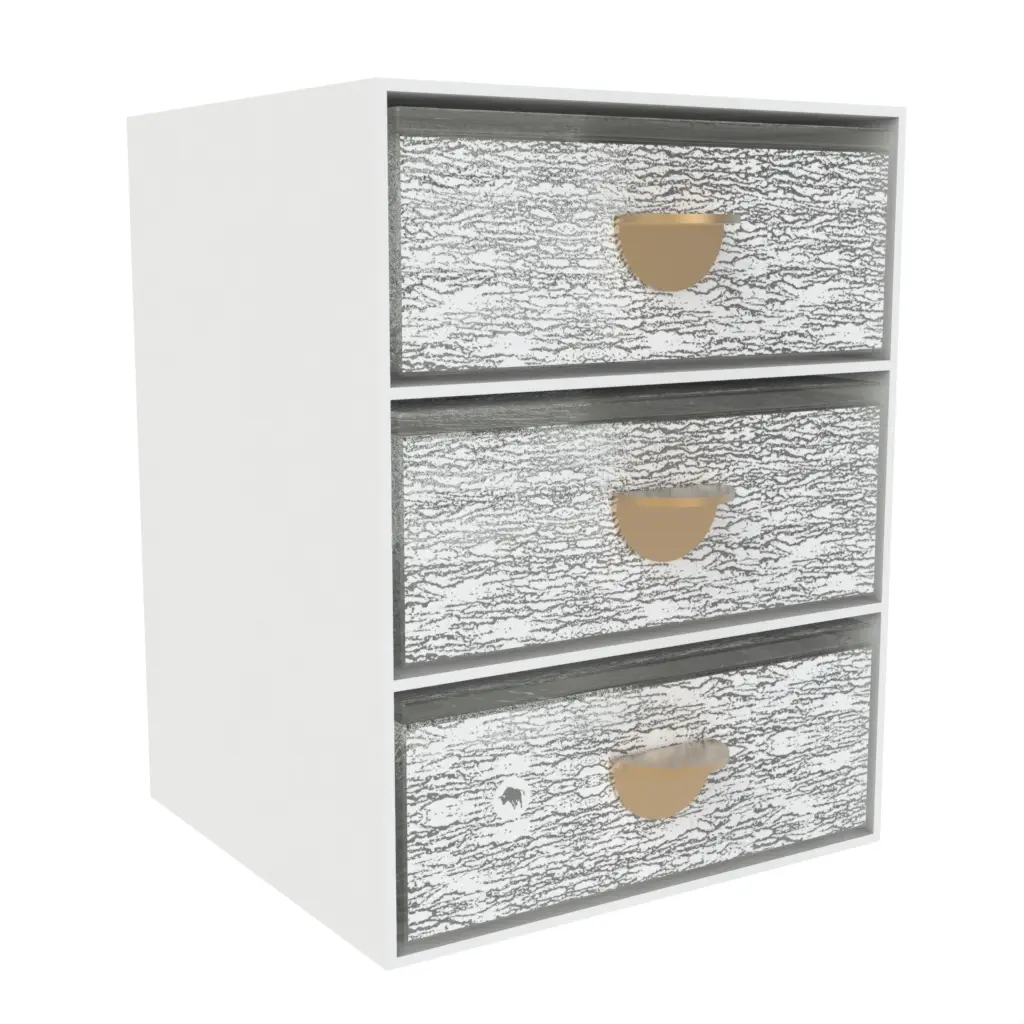 3 Tier Bento Box in Milk White - Specialty Serveware - 3/4 View