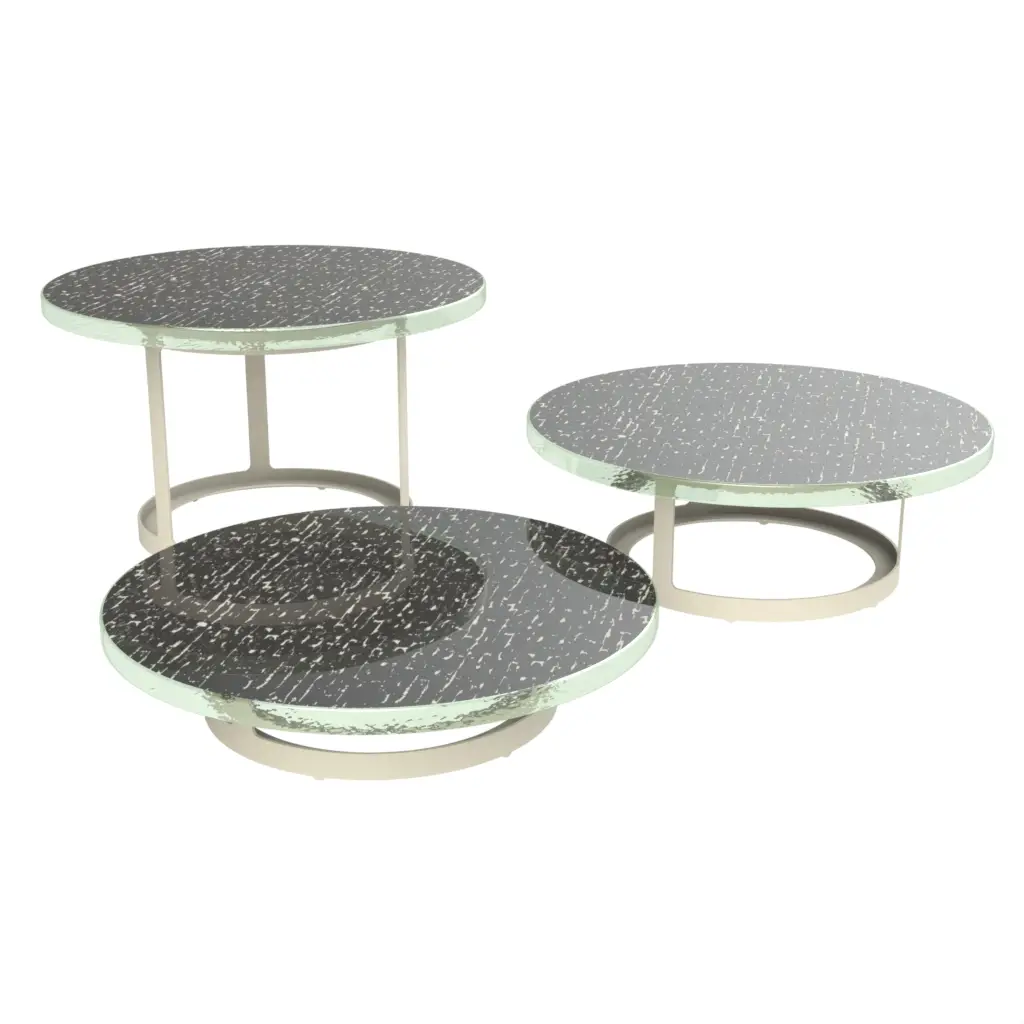3 Tier Platter in Dark Gray - Serving Stands - 3/4 View