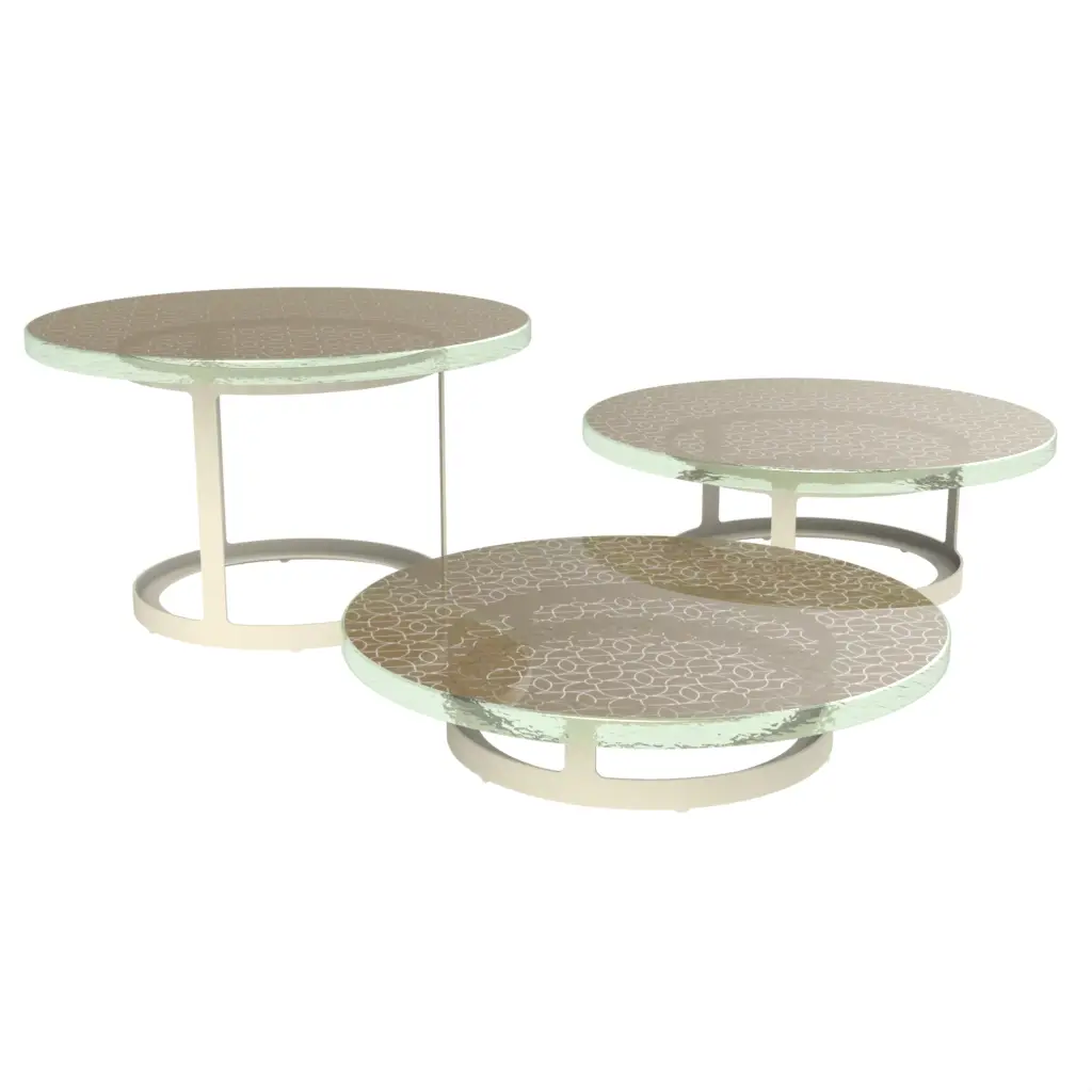 3 Tier Platter in Olive Gray - Serving Stands - 3/4 View