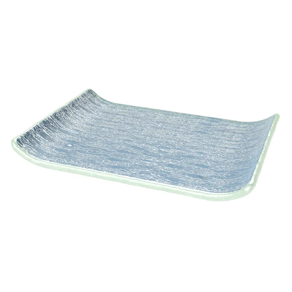 Bathroom Amenity Tray in Niagara Blue - Hotel Bathroom Accents - 3/4 View