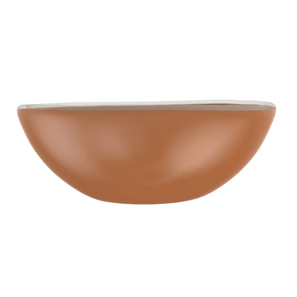 Japanese Rice Bowl in Brown Copper - Restaurant Bowls - 3/4 View