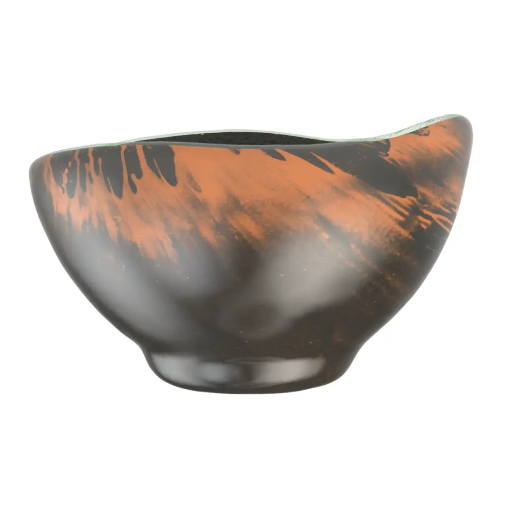 Japanese Rice Bowl in Dark Gray - Restaurant Bowls - 3/4 View