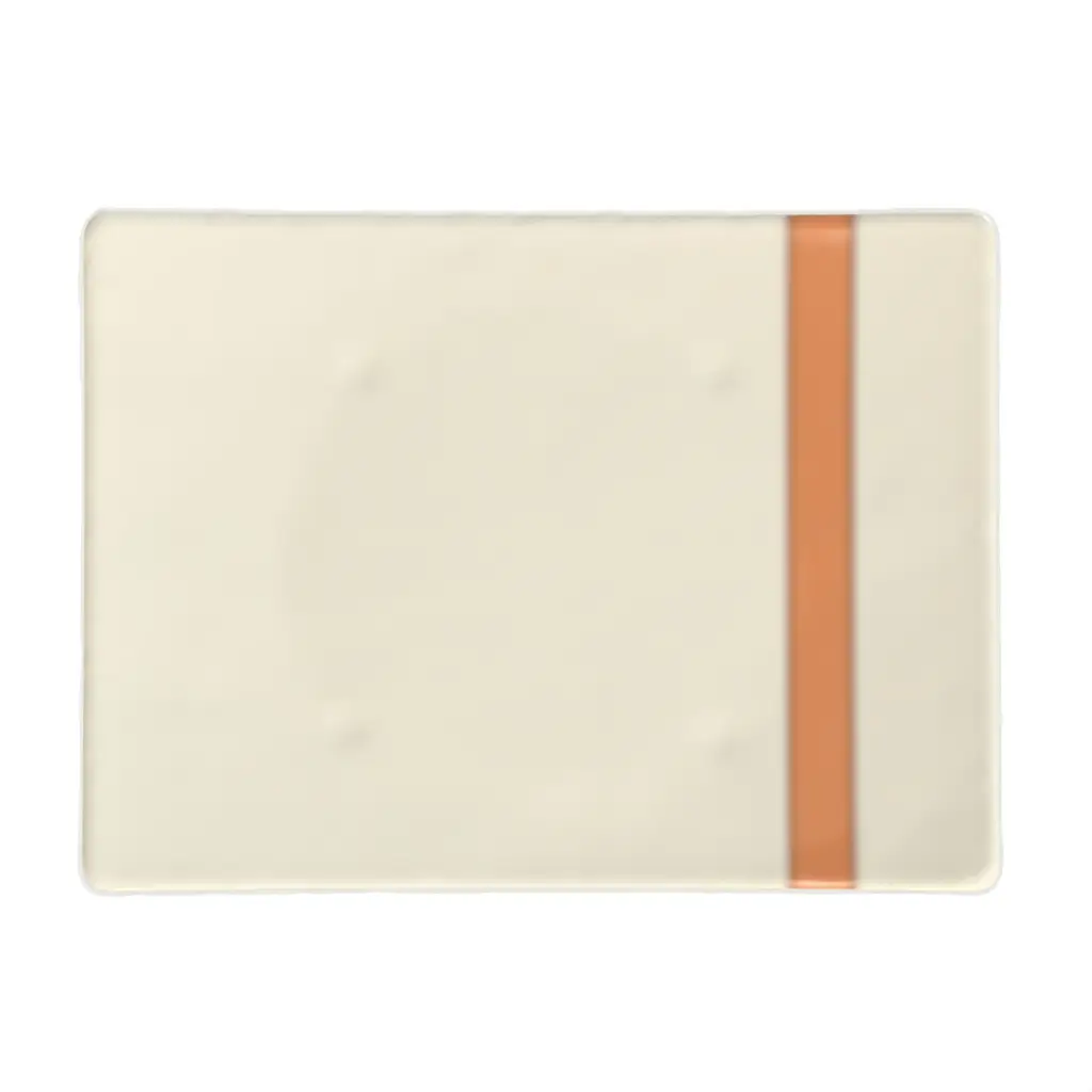 Rectangular Dessert Plate in Birch White - Restaurant Plates - 3/4 View