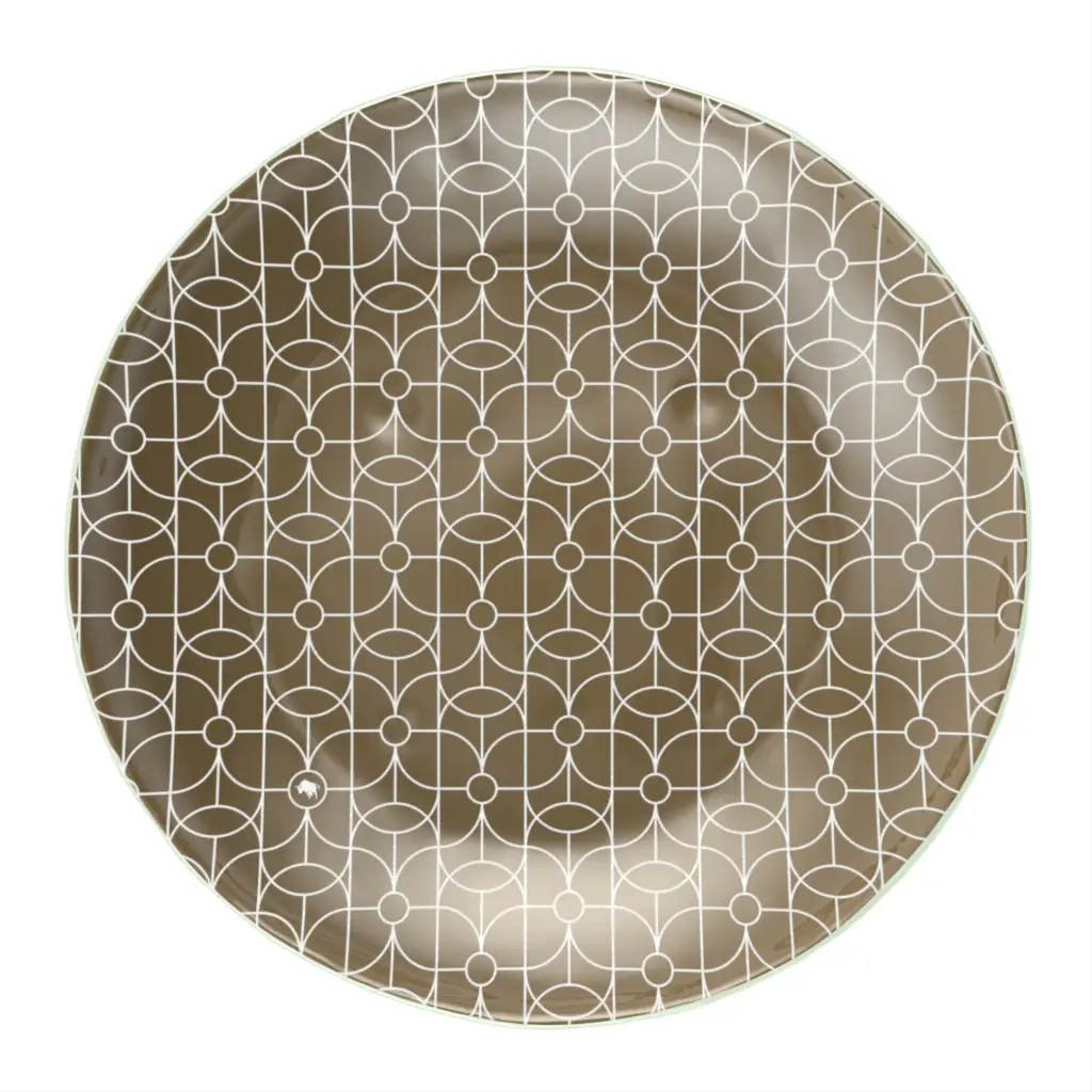 Serving Bowl in Olive Gray - Buffet Serveware - 3/4 View