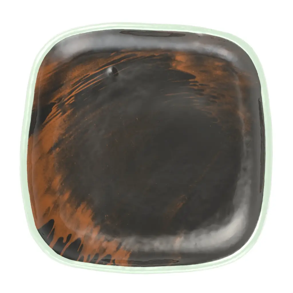 Square Tapas Plate in Dark Gray - Side Plates - 3/4 View