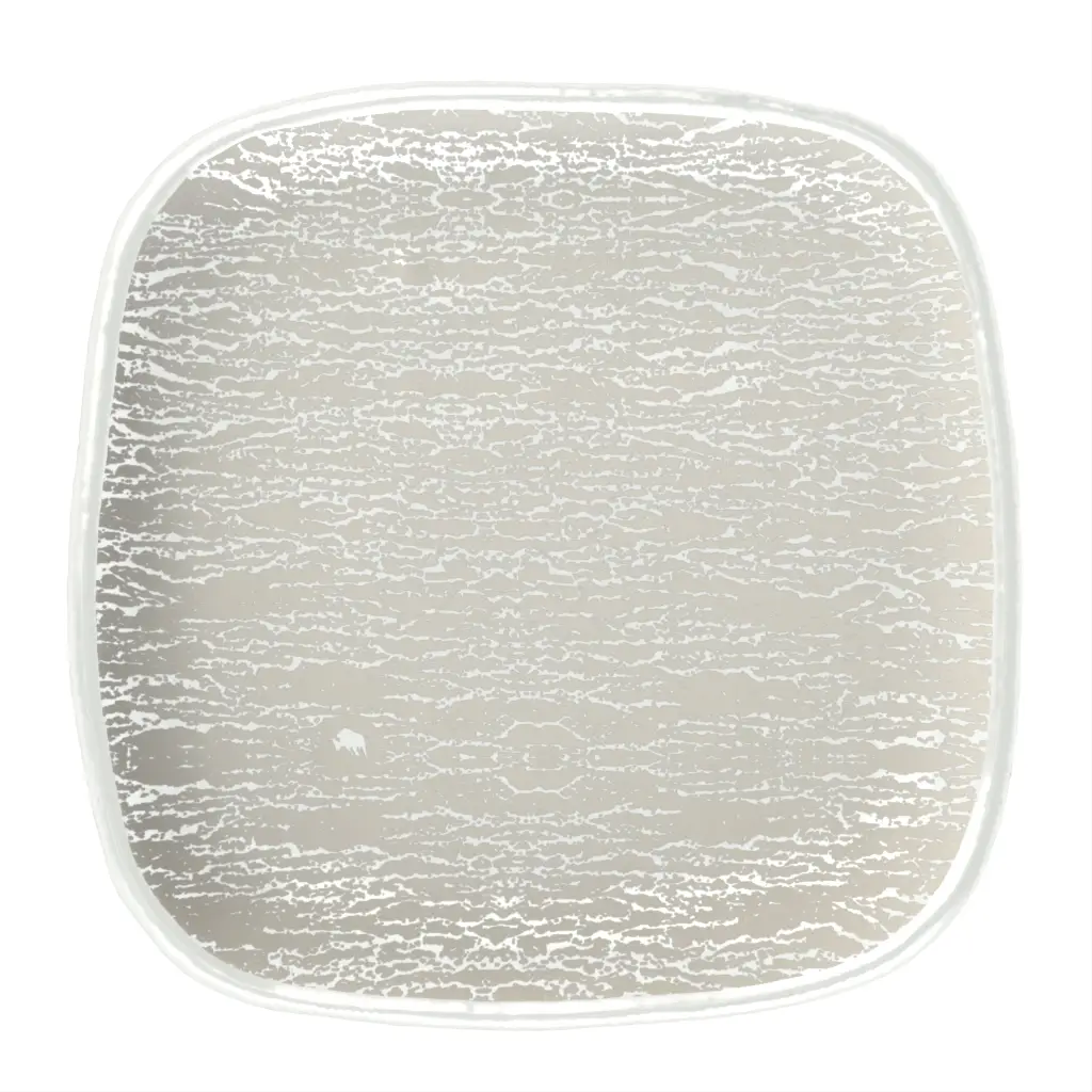 Square Tapas Plate in Birch White - Side Plates - 3/4 View