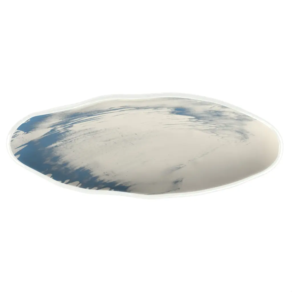 Stylish Fruit Bowl in Birch White - Welcome Amenities - 3/4 View