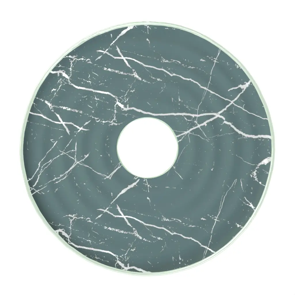 Accent Tray in Teal - Hotel Room Decor - 3/4 View