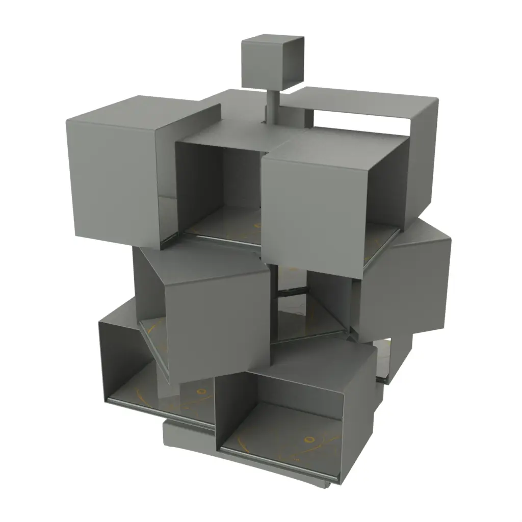 Afternoon Tea Cake Stand in Dark Silver Gray - Tea Stands - 3/4 View