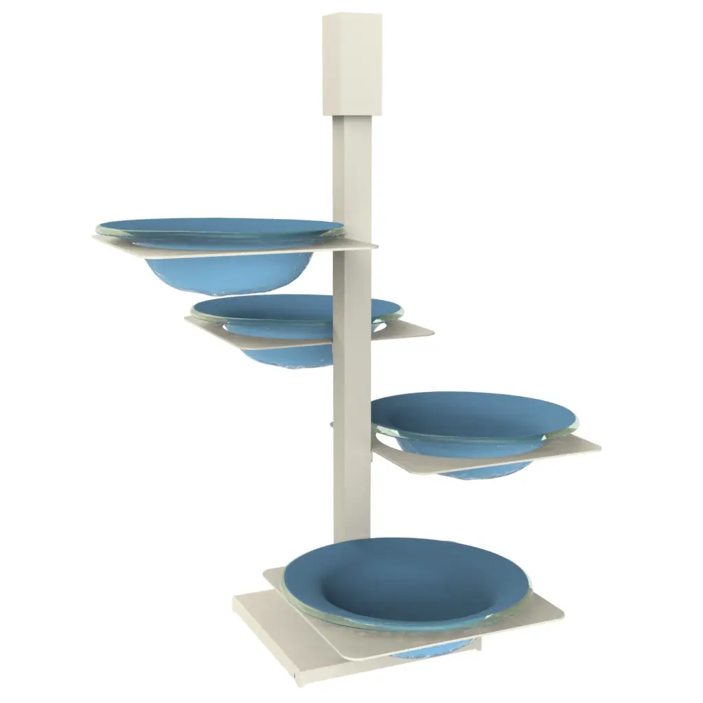 Appetizer Server in Niagara Blue - Serving Dishes - 3/4 View