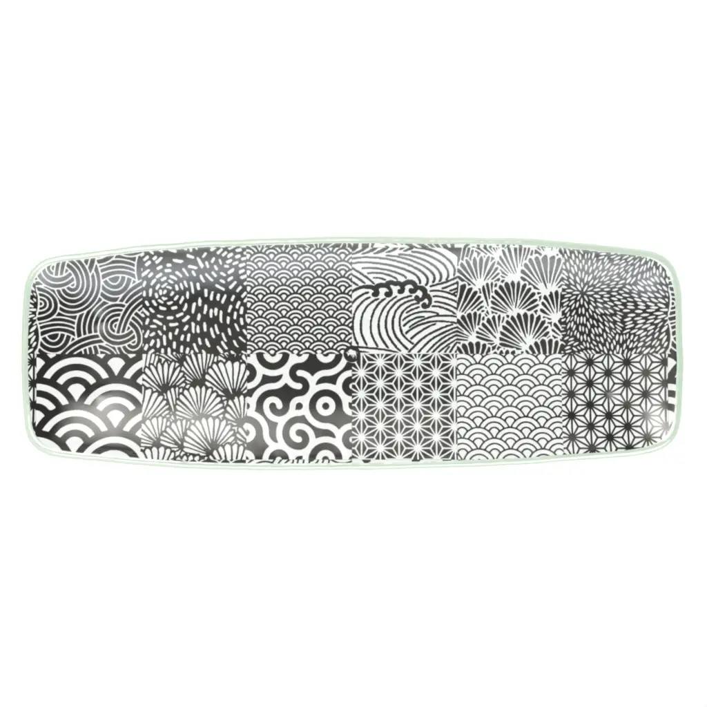 Appetizer Serving Platter in Dark Gray - Serving Dishes - 3/4 View