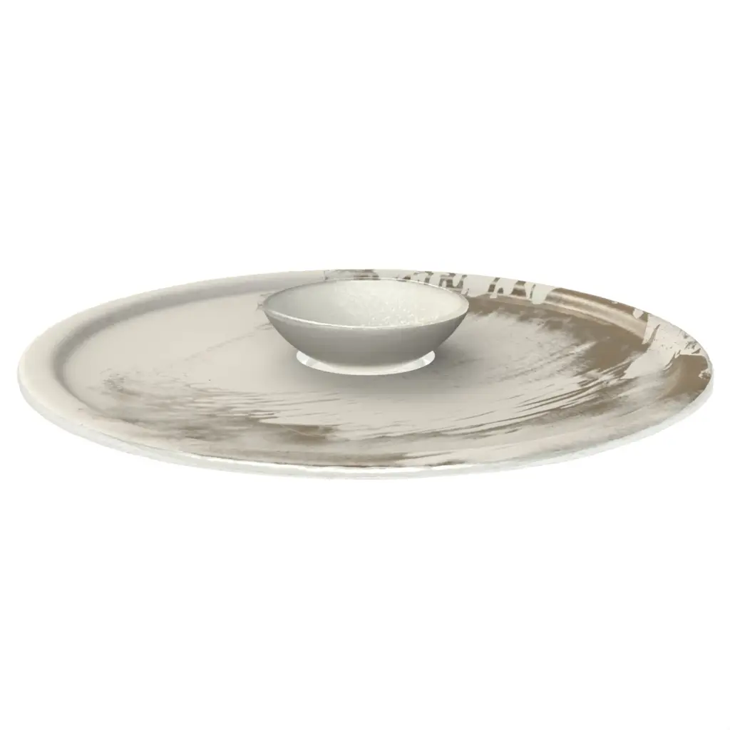 Appetizer Serving Set in Birch White - Serving Dishes - 3/4 View