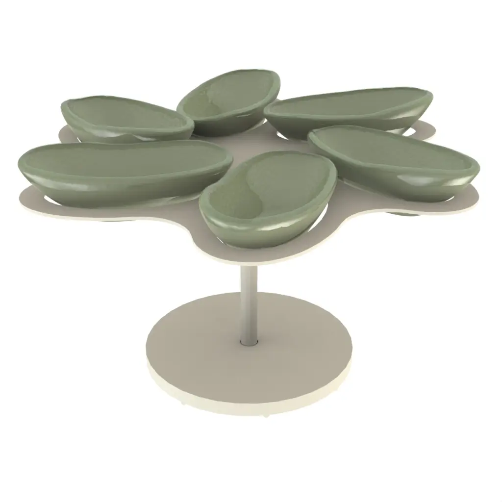 Appetizer Serving Set in Mint Green - Serving Dishes - 3/4 View