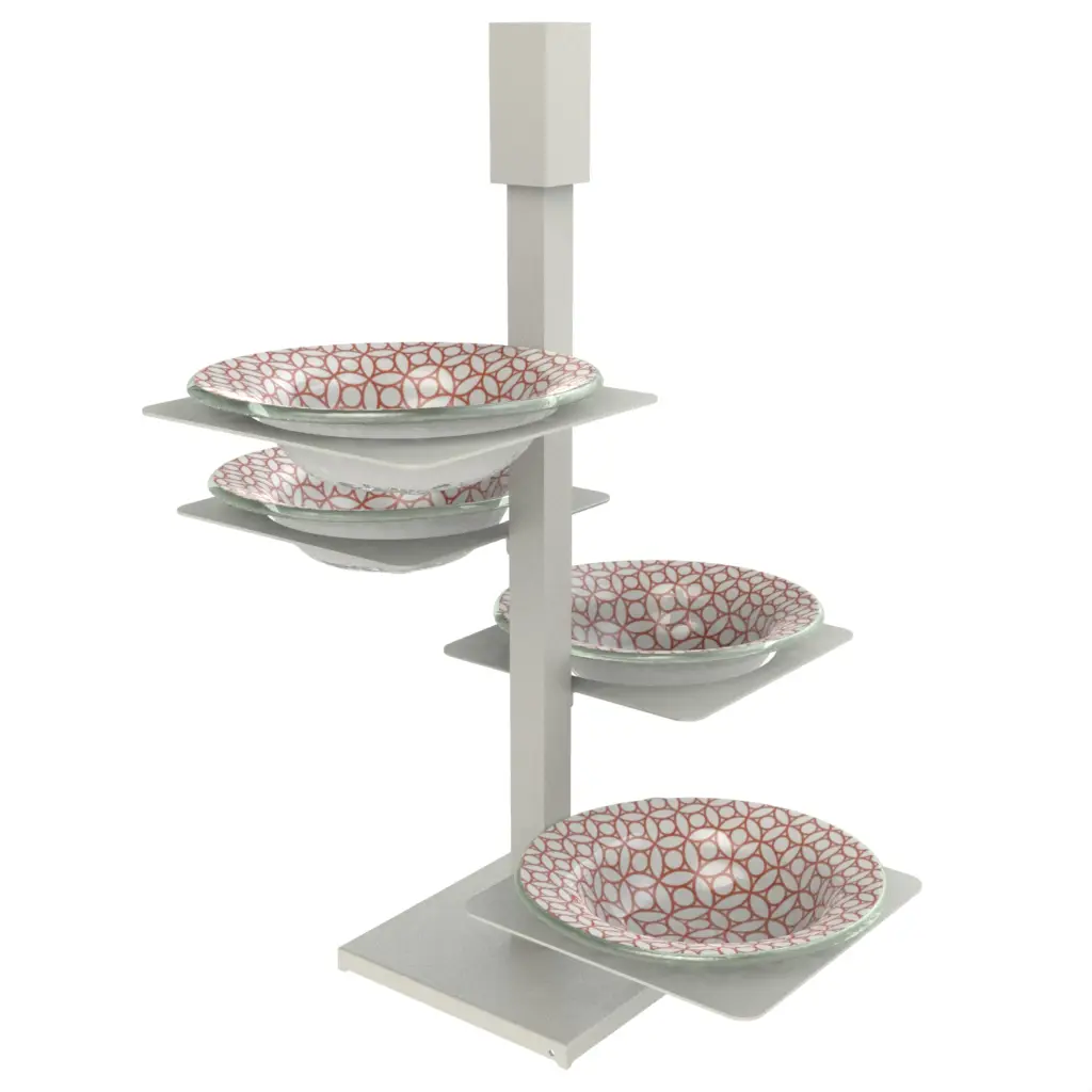 Appetizer Serving Set in Copper Coin - Serving Dishes - 3/4 View