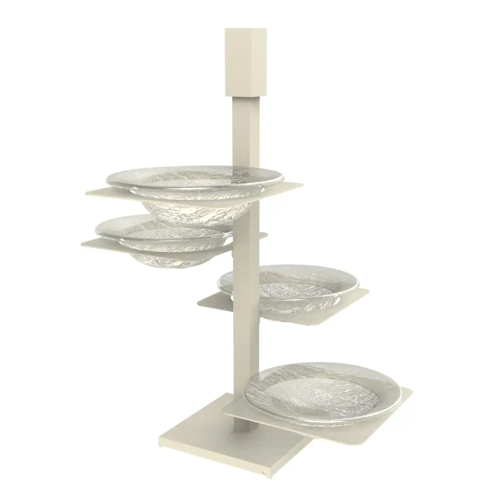Appetizer Serving Set in Birch White - Serving Dishes - 3/4 View