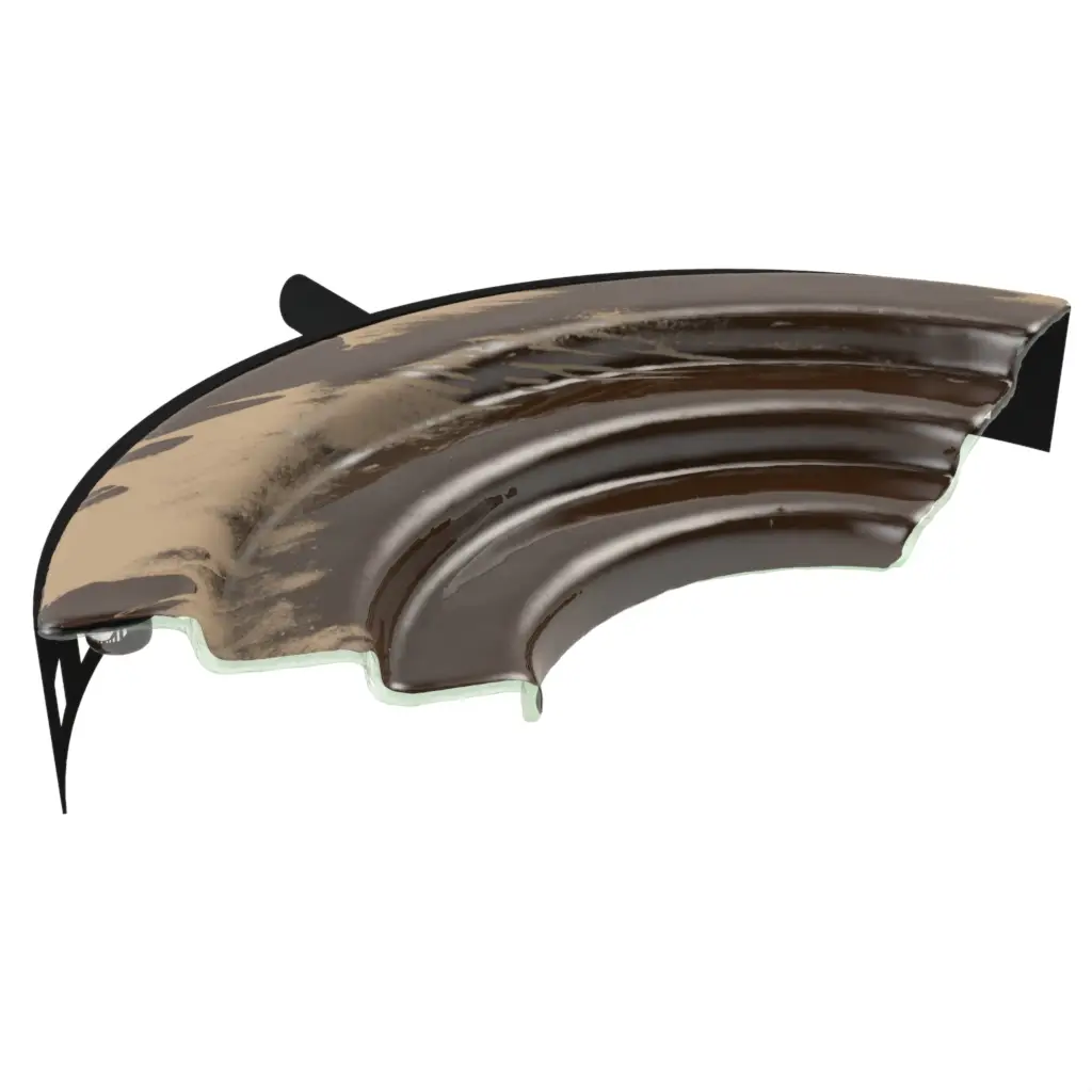 Appetizer Serving Tray in Golden Brown - Serving Dishes - 3/4 View