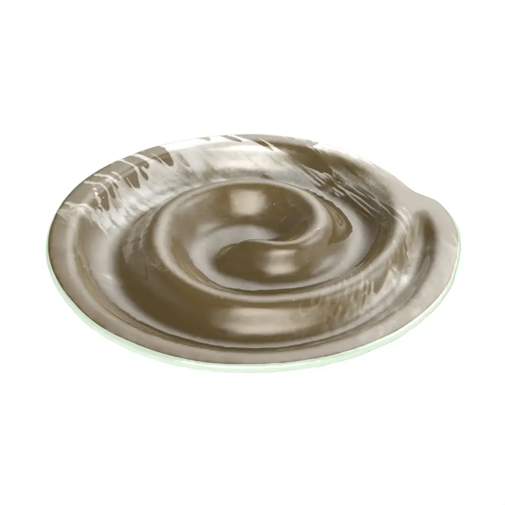 Appetizer Serving Tray in Olive Green - Serving Dishes - 3/4 View