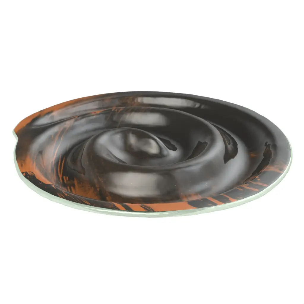 Appetizer Serving Tray in Dark Gray - Serving Dishes - 3/4 View