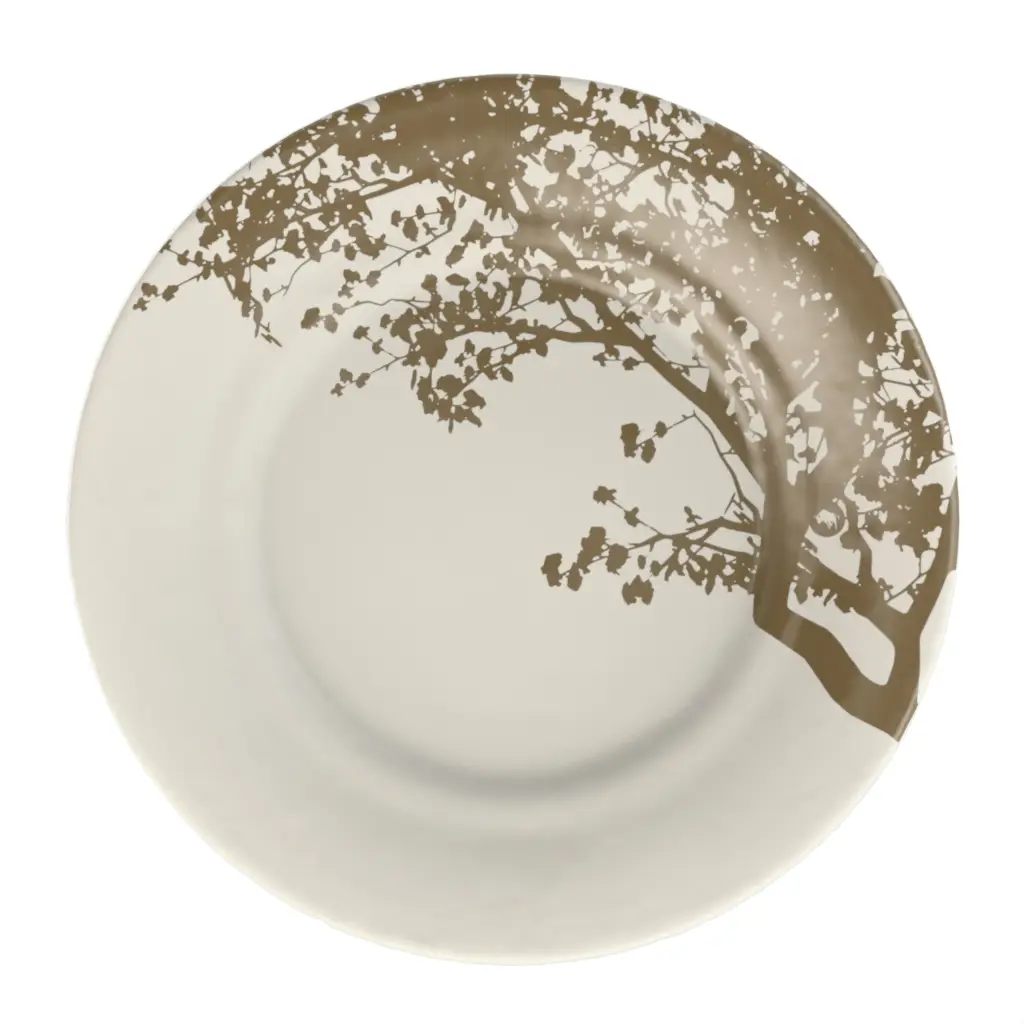 Artisan Dinner Plate in Birch White - Restaurant Plates - 3/4 View