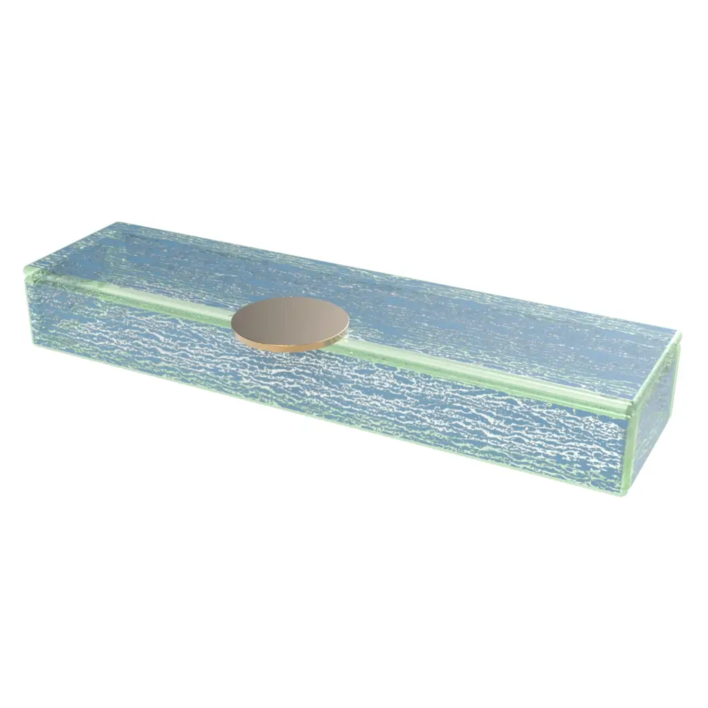 Bento Box Plate in Niagara Blue - Specialty Serveware - 3/4 View