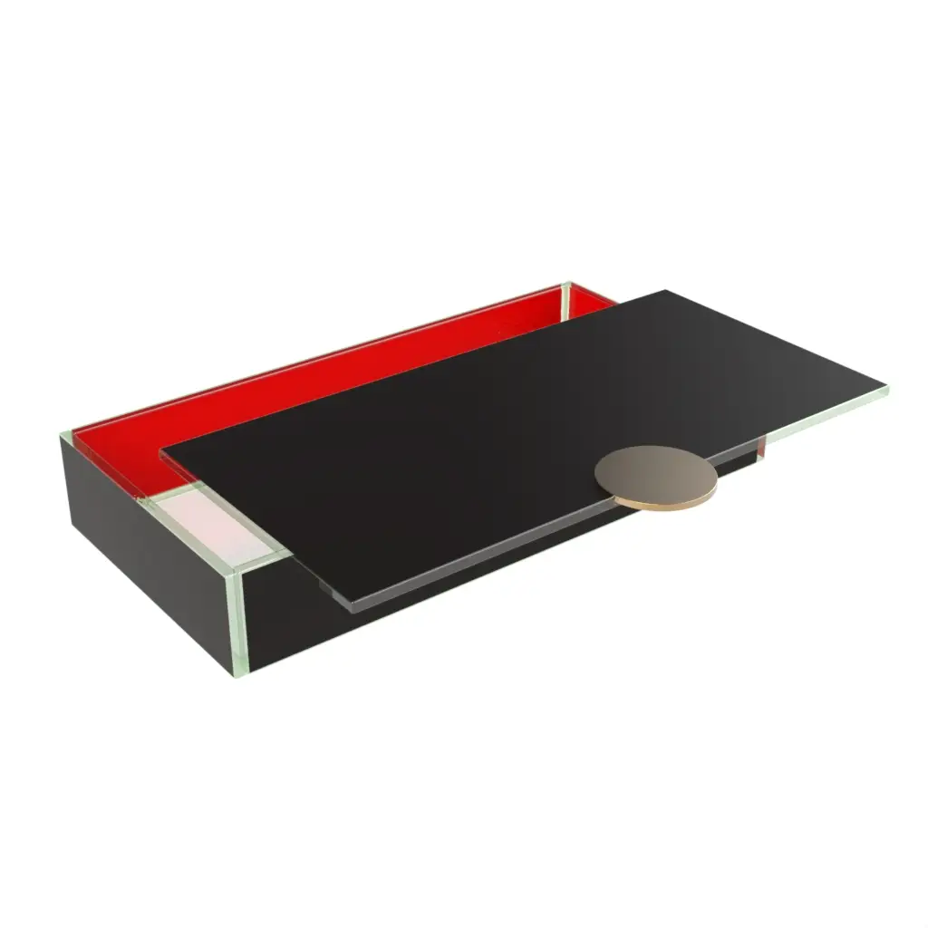 Black And Red Bento Box in Black - Specialty Serveware - 3/4 View