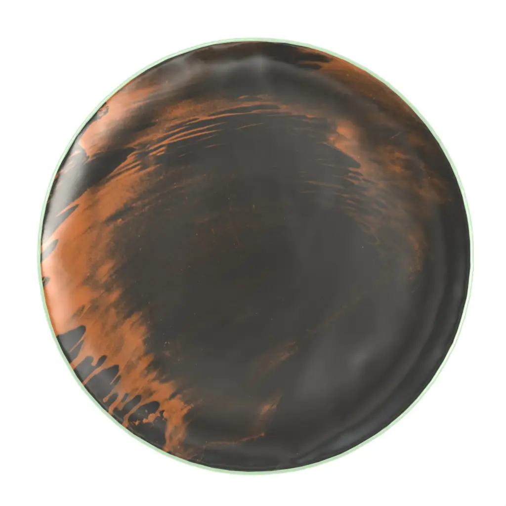 Black Appetizer Plate in Dark Gray - Side Plates - 3/4 View