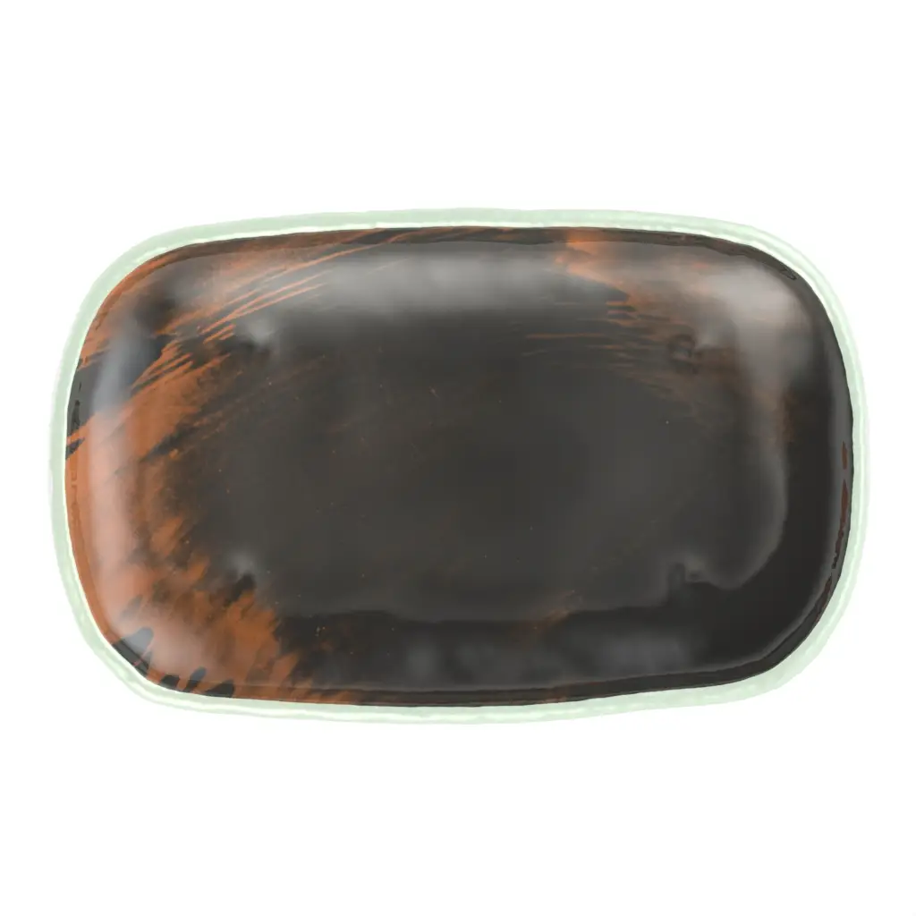 Black Appetizer Plate in Dark Gray - Side Plates - 3/4 View