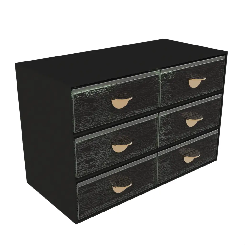 Black Bento Box in Black - Specialty Serveware - 3/4 View