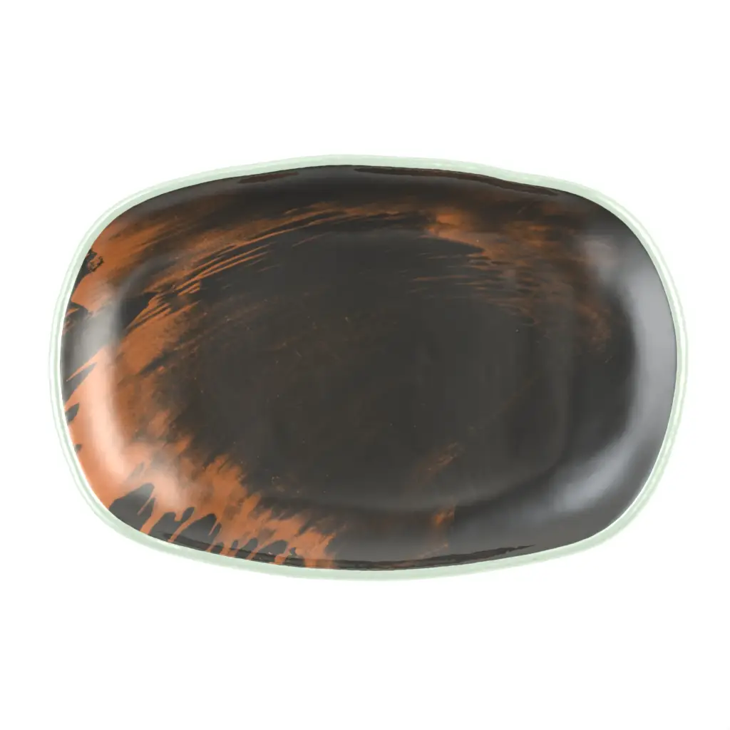 Black Salad Plate in Dark Gray - Side Plates - 3/4 View