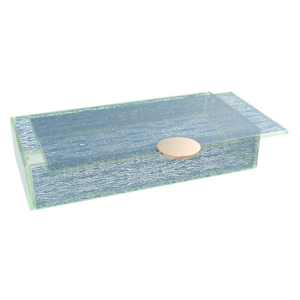 Blue Bento Box in Niagara Blue - Specialty Serveware - 3/4 View