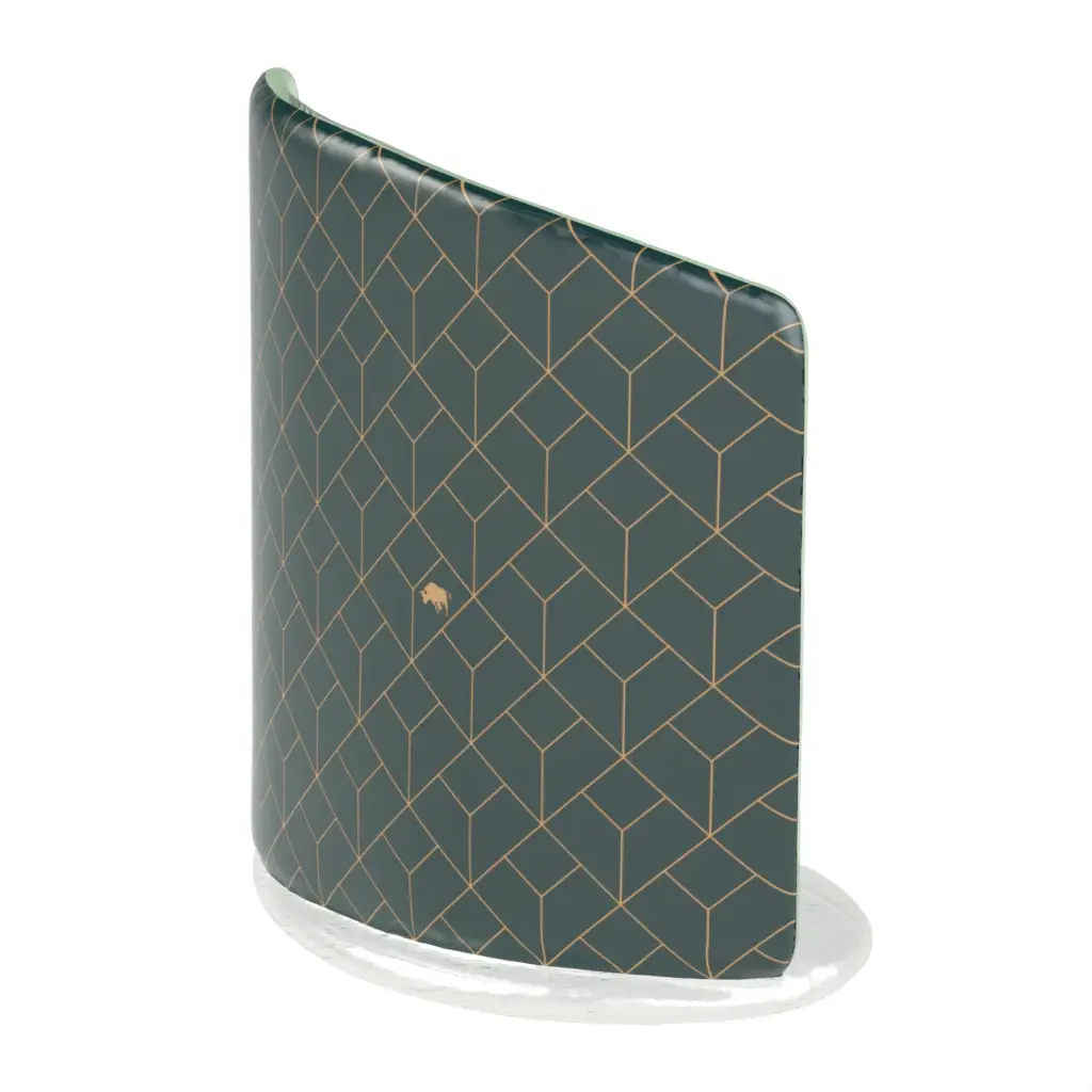 Bottle Coaster in Jungle Blue - Bar Accessories - 3/4 View