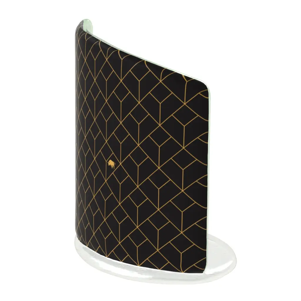 Bottle Coaster in Black - Bar Accessories - 3/4 View
